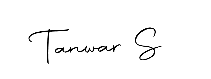 How to make Tanwar S name signature. Use Autography-DOLnW style for creating short signs online. This is the latest handwritten sign. Tanwar S signature style 10 images and pictures png