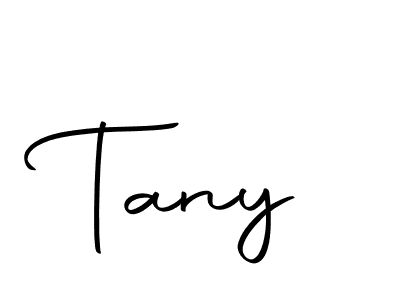 Use a signature maker to create a handwritten signature online. With this signature software, you can design (Autography-DOLnW) your own signature for name Tany. Tany signature style 10 images and pictures png