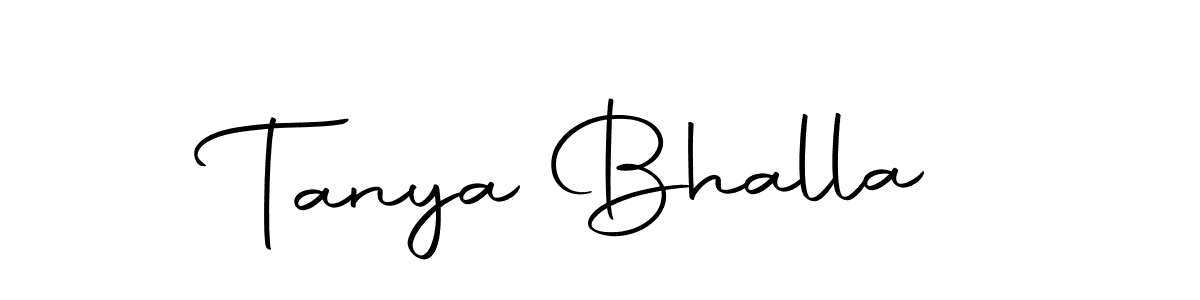 How to make Tanya Bhalla name signature. Use Autography-DOLnW style for creating short signs online. This is the latest handwritten sign. Tanya Bhalla signature style 10 images and pictures png