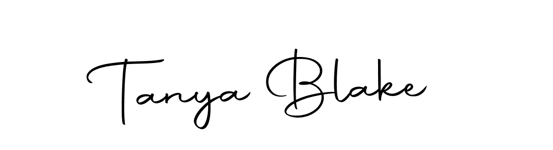 How to make Tanya Blake name signature. Use Autography-DOLnW style for creating short signs online. This is the latest handwritten sign. Tanya Blake signature style 10 images and pictures png