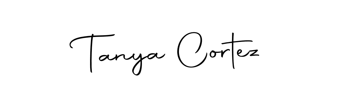 Use a signature maker to create a handwritten signature online. With this signature software, you can design (Autography-DOLnW) your own signature for name Tanya Cortez. Tanya Cortez signature style 10 images and pictures png