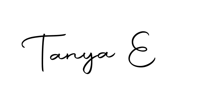 Tanya E stylish signature style. Best Handwritten Sign (Autography-DOLnW) for my name. Handwritten Signature Collection Ideas for my name Tanya E. Tanya E signature style 10 images and pictures png