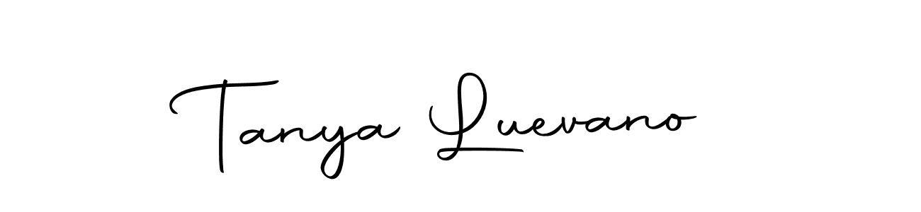 Create a beautiful signature design for name Tanya Luevano. With this signature (Autography-DOLnW) fonts, you can make a handwritten signature for free. Tanya Luevano signature style 10 images and pictures png