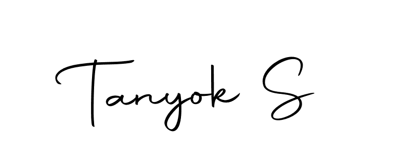 You can use this online signature creator to create a handwritten signature for the name Tanyok S. This is the best online autograph maker. Tanyok S signature style 10 images and pictures png