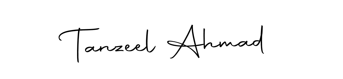 Design your own signature with our free online signature maker. With this signature software, you can create a handwritten (Autography-DOLnW) signature for name Tanzeel Ahmad. Tanzeel Ahmad signature style 10 images and pictures png