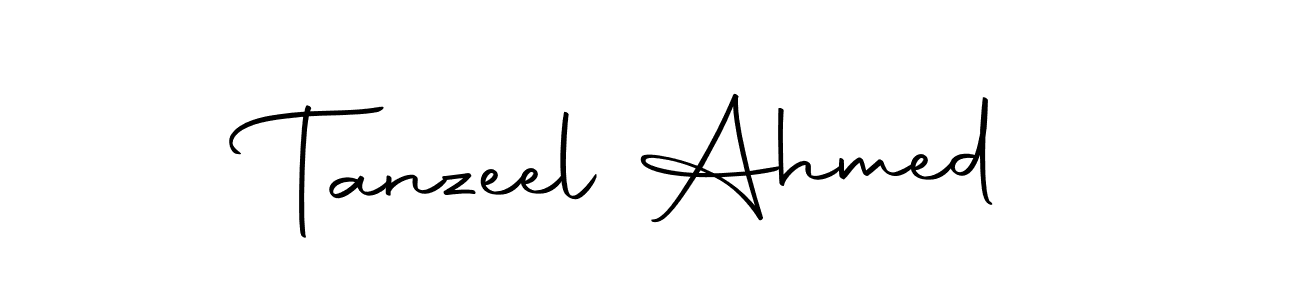 Use a signature maker to create a handwritten signature online. With this signature software, you can design (Autography-DOLnW) your own signature for name Tanzeel Ahmed. Tanzeel Ahmed signature style 10 images and pictures png