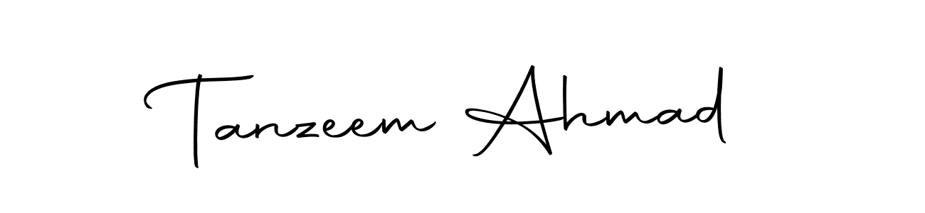 Make a beautiful signature design for name Tanzeem Ahmad. With this signature (Autography-DOLnW) style, you can create a handwritten signature for free. Tanzeem Ahmad signature style 10 images and pictures png