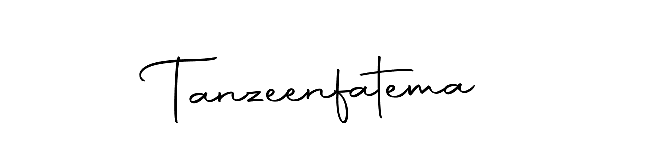 How to make Tanzeenfatema name signature. Use Autography-DOLnW style for creating short signs online. This is the latest handwritten sign. Tanzeenfatema signature style 10 images and pictures png