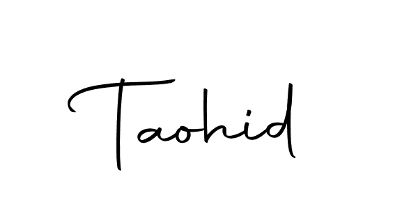 Use a signature maker to create a handwritten signature online. With this signature software, you can design (Autography-DOLnW) your own signature for name Taohid. Taohid signature style 10 images and pictures png