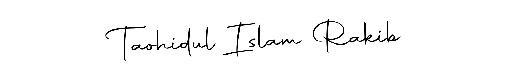 Create a beautiful signature design for name Taohidul Islam Rakib. With this signature (Autography-DOLnW) fonts, you can make a handwritten signature for free. Taohidul Islam Rakib signature style 10 images and pictures png