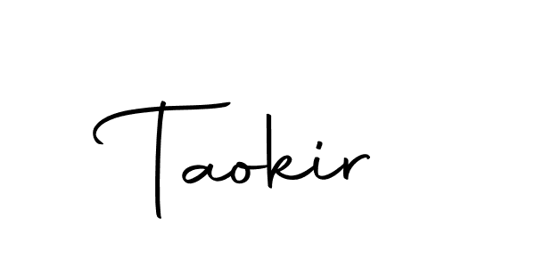 You should practise on your own different ways (Autography-DOLnW) to write your name (Taokir) in signature. don't let someone else do it for you. Taokir signature style 10 images and pictures png