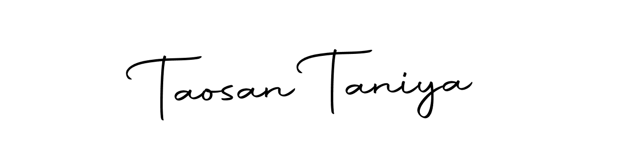 The best way (Autography-DOLnW) to make a short signature is to pick only two or three words in your name. The name Taosan Taniya include a total of six letters. For converting this name. Taosan Taniya signature style 10 images and pictures png