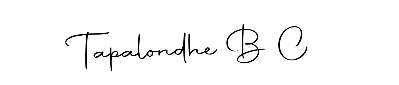 You can use this online signature creator to create a handwritten signature for the name Tapalondhe B C. This is the best online autograph maker. Tapalondhe B C signature style 10 images and pictures png