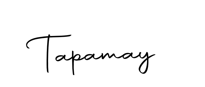 Design your own signature with our free online signature maker. With this signature software, you can create a handwritten (Autography-DOLnW) signature for name Tapamay. Tapamay signature style 10 images and pictures png