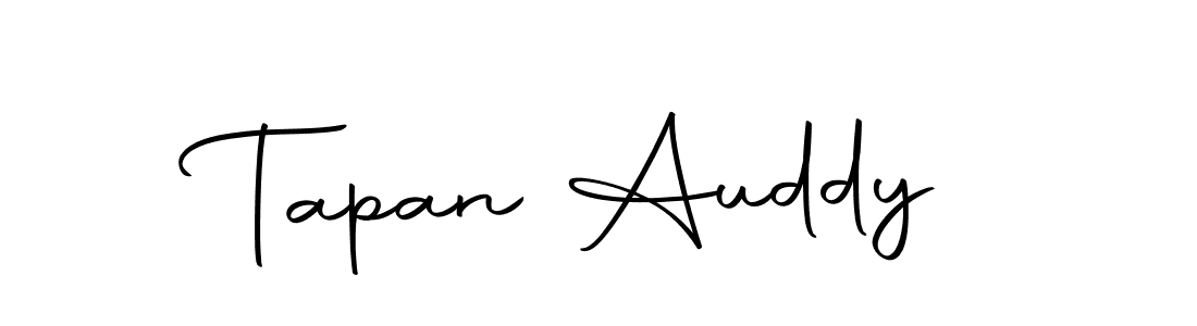 Make a beautiful signature design for name Tapan Auddy. With this signature (Autography-DOLnW) style, you can create a handwritten signature for free. Tapan Auddy signature style 10 images and pictures png
