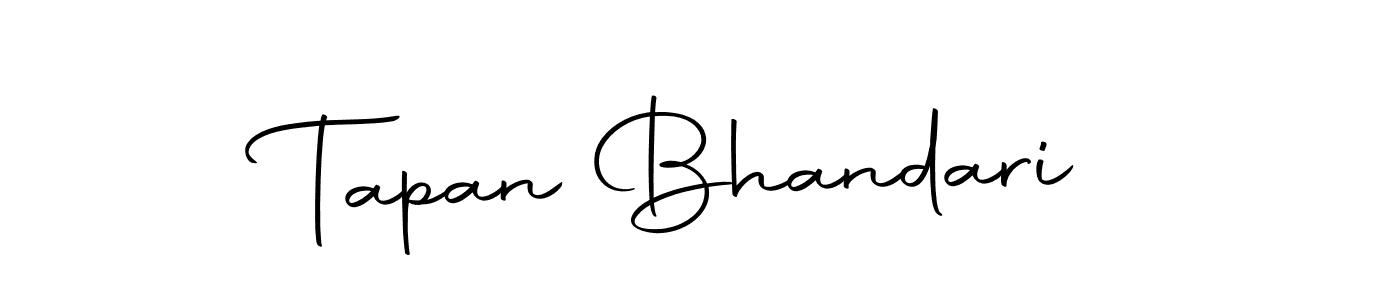 Autography-DOLnW is a professional signature style that is perfect for those who want to add a touch of class to their signature. It is also a great choice for those who want to make their signature more unique. Get Tapan Bhandari name to fancy signature for free. Tapan Bhandari signature style 10 images and pictures png