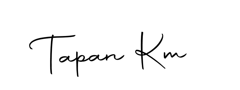 How to make Tapan Km signature? Autography-DOLnW is a professional autograph style. Create handwritten signature for Tapan Km name. Tapan Km signature style 10 images and pictures png