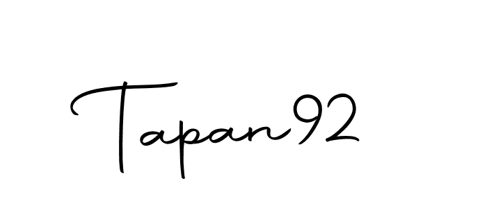 How to make Tapan92 name signature. Use Autography-DOLnW style for creating short signs online. This is the latest handwritten sign. Tapan92 signature style 10 images and pictures png