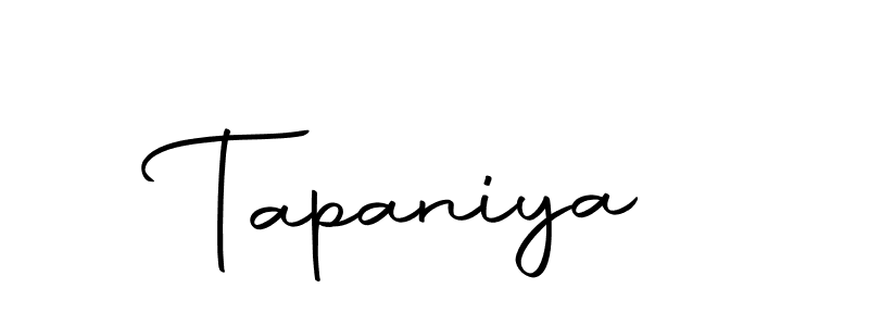 Make a beautiful signature design for name Tapaniya. With this signature (Autography-DOLnW) style, you can create a handwritten signature for free. Tapaniya signature style 10 images and pictures png