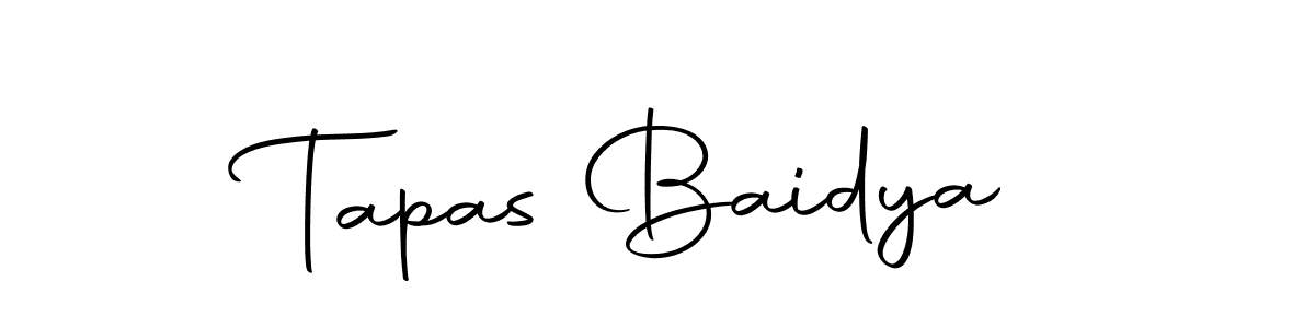 Tapas Baidya stylish signature style. Best Handwritten Sign (Autography-DOLnW) for my name. Handwritten Signature Collection Ideas for my name Tapas Baidya. Tapas Baidya signature style 10 images and pictures png