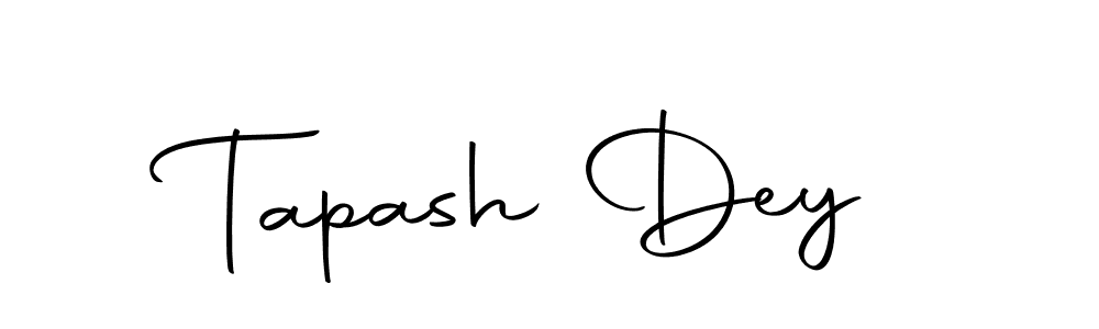 Design your own signature with our free online signature maker. With this signature software, you can create a handwritten (Autography-DOLnW) signature for name Tapash Dey. Tapash Dey signature style 10 images and pictures png