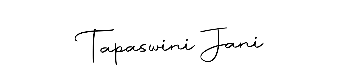 Design your own signature with our free online signature maker. With this signature software, you can create a handwritten (Autography-DOLnW) signature for name Tapaswini Jani. Tapaswini Jani signature style 10 images and pictures png