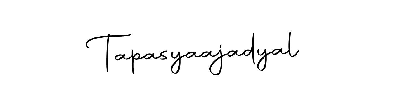 How to make Tapasyaajadyal name signature. Use Autography-DOLnW style for creating short signs online. This is the latest handwritten sign. Tapasyaajadyal signature style 10 images and pictures png
