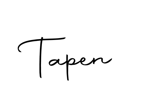 How to make Tapen signature? Autography-DOLnW is a professional autograph style. Create handwritten signature for Tapen name. Tapen signature style 10 images and pictures png