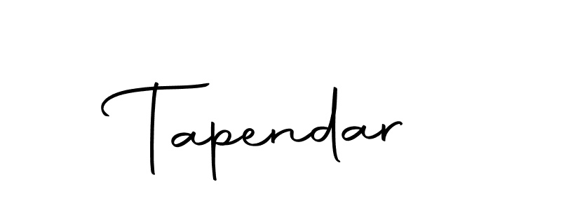 Make a beautiful signature design for name Tapendar. With this signature (Autography-DOLnW) style, you can create a handwritten signature for free. Tapendar signature style 10 images and pictures png