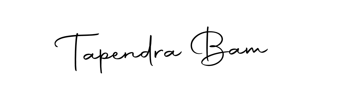 Design your own signature with our free online signature maker. With this signature software, you can create a handwritten (Autography-DOLnW) signature for name Tapendra Bam. Tapendra Bam signature style 10 images and pictures png