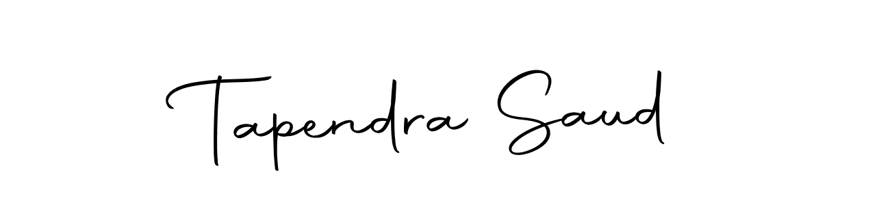 Create a beautiful signature design for name Tapendra Saud. With this signature (Autography-DOLnW) fonts, you can make a handwritten signature for free. Tapendra Saud signature style 10 images and pictures png