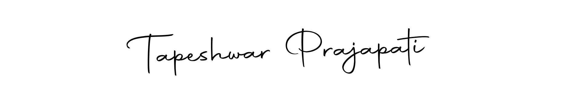 Autography-DOLnW is a professional signature style that is perfect for those who want to add a touch of class to their signature. It is also a great choice for those who want to make their signature more unique. Get Tapeshwar Prajapati name to fancy signature for free. Tapeshwar Prajapati signature style 10 images and pictures png