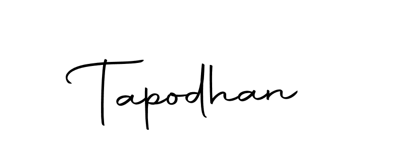 Design your own signature with our free online signature maker. With this signature software, you can create a handwritten (Autography-DOLnW) signature for name Tapodhan. Tapodhan signature style 10 images and pictures png