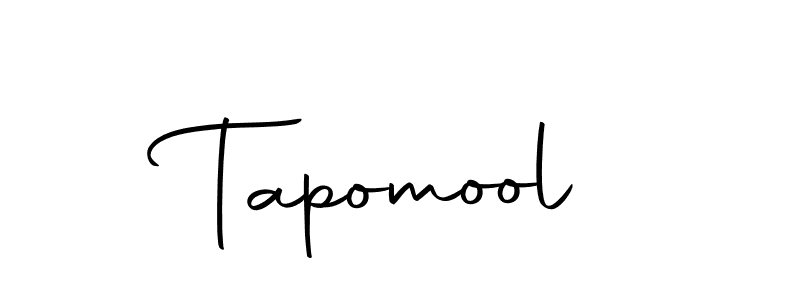 Make a beautiful signature design for name Tapomool. With this signature (Autography-DOLnW) style, you can create a handwritten signature for free. Tapomool signature style 10 images and pictures png