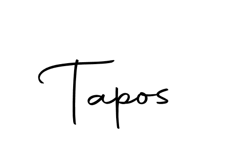 You should practise on your own different ways (Autography-DOLnW) to write your name (Tapos) in signature. don't let someone else do it for you. Tapos signature style 10 images and pictures png