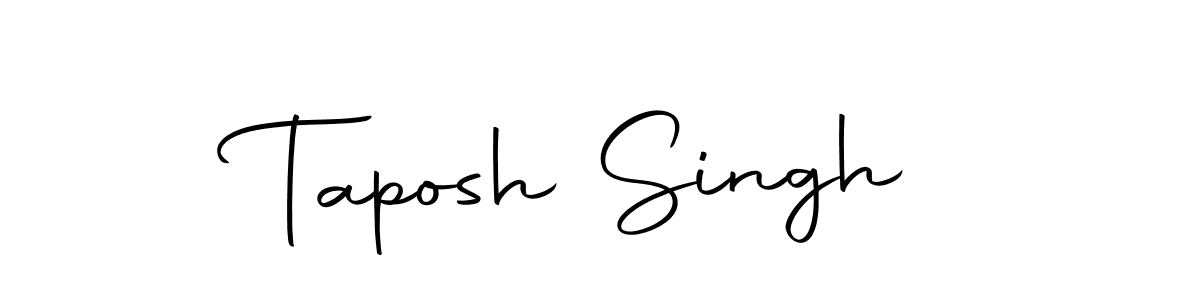 Design your own signature with our free online signature maker. With this signature software, you can create a handwritten (Autography-DOLnW) signature for name Taposh Singh. Taposh Singh signature style 10 images and pictures png