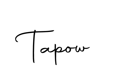 Make a beautiful signature design for name Tapow. Use this online signature maker to create a handwritten signature for free. Tapow signature style 10 images and pictures png