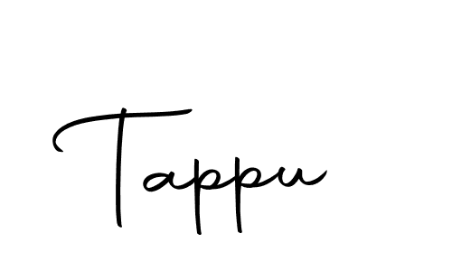 Use a signature maker to create a handwritten signature online. With this signature software, you can design (Autography-DOLnW) your own signature for name Tappu. Tappu signature style 10 images and pictures png