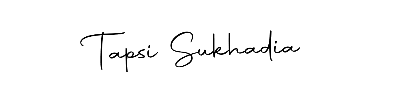 It looks lik you need a new signature style for name Tapsi Sukhadia. Design unique handwritten (Autography-DOLnW) signature with our free signature maker in just a few clicks. Tapsi Sukhadia signature style 10 images and pictures png