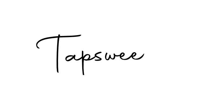 Use a signature maker to create a handwritten signature online. With this signature software, you can design (Autography-DOLnW) your own signature for name Tapswee. Tapswee signature style 10 images and pictures png