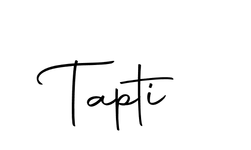 Design your own signature with our free online signature maker. With this signature software, you can create a handwritten (Autography-DOLnW) signature for name Tapti. Tapti signature style 10 images and pictures png