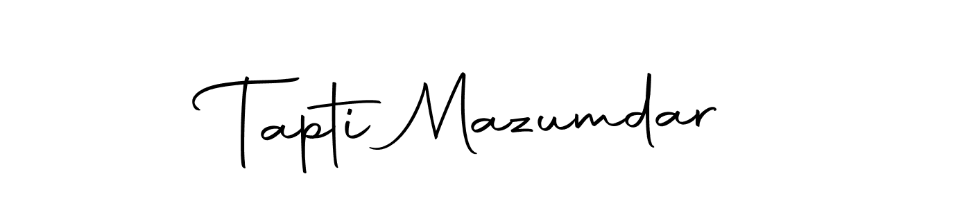 Create a beautiful signature design for name Tapti Mazumdar. With this signature (Autography-DOLnW) fonts, you can make a handwritten signature for free. Tapti Mazumdar signature style 10 images and pictures png
