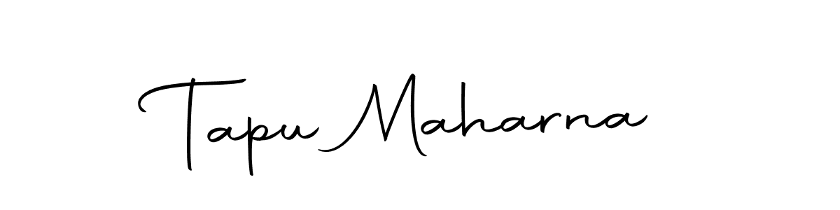 You should practise on your own different ways (Autography-DOLnW) to write your name (Tapu Maharna) in signature. don't let someone else do it for you. Tapu Maharna signature style 10 images and pictures png