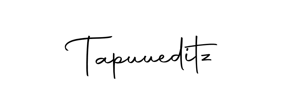 Make a beautiful signature design for name Tapuueditz. With this signature (Autography-DOLnW) style, you can create a handwritten signature for free. Tapuueditz signature style 10 images and pictures png