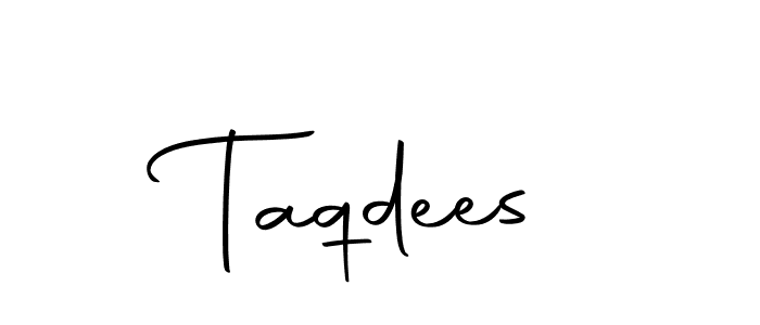 Taqdees stylish signature style. Best Handwritten Sign (Autography-DOLnW) for my name. Handwritten Signature Collection Ideas for my name Taqdees. Taqdees signature style 10 images and pictures png