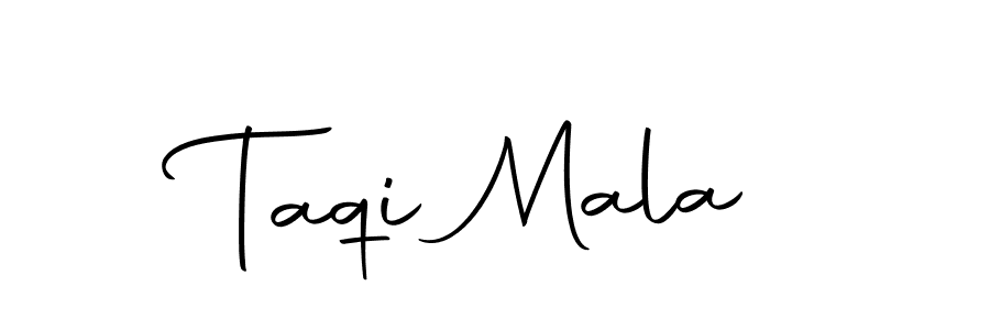 Create a beautiful signature design for name Taqi Mala. With this signature (Autography-DOLnW) fonts, you can make a handwritten signature for free. Taqi Mala signature style 10 images and pictures png