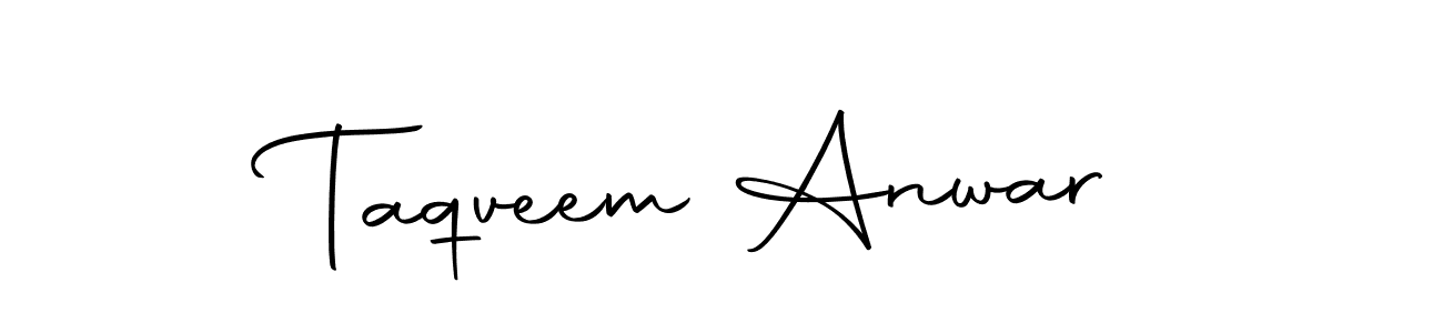 Use a signature maker to create a handwritten signature online. With this signature software, you can design (Autography-DOLnW) your own signature for name Taqveem Anwar. Taqveem Anwar signature style 10 images and pictures png