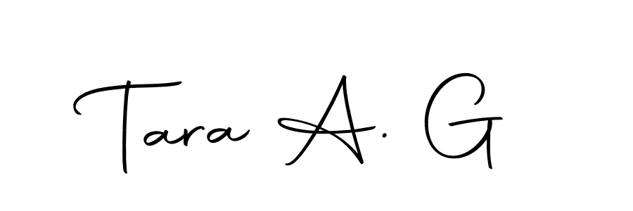 Design your own signature with our free online signature maker. With this signature software, you can create a handwritten (Autography-DOLnW) signature for name Tara A. G. Tara A. G signature style 10 images and pictures png