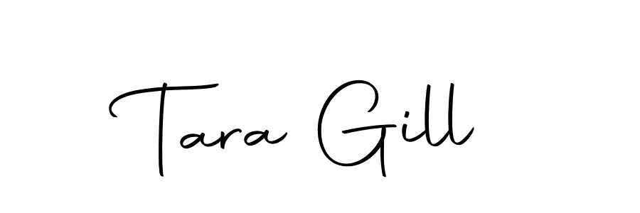 How to make Tara Gill name signature. Use Autography-DOLnW style for creating short signs online. This is the latest handwritten sign. Tara Gill signature style 10 images and pictures png