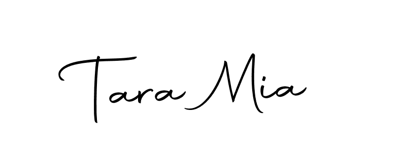 How to make Tara Mia name signature. Use Autography-DOLnW style for creating short signs online. This is the latest handwritten sign. Tara Mia signature style 10 images and pictures png